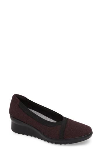 Women's Clarks Caddell Dash Wedge .5 N - Purple