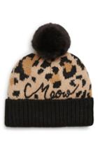 Women's Kate Spade New York Leopard Beanie - Beige
