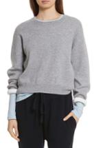 Women's Vince Double Layer Cashmere Sweater - Grey