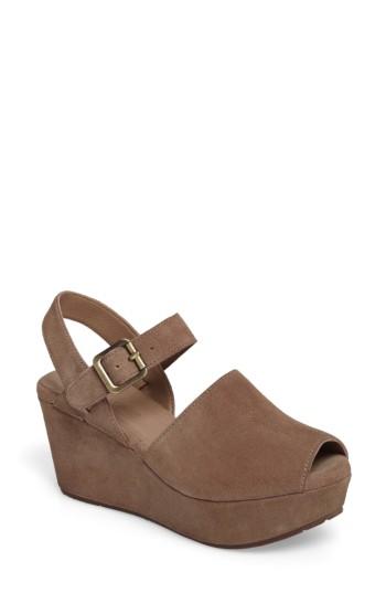 Women's Chocolat Blu Wagga Platform Wedge Sandal M - Brown
