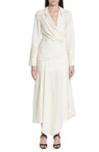 Women's Jacquemus Asymmetrical Shirtdress Us / 34 Fr - Ivory