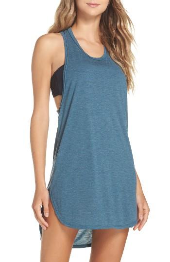 Women's Leith Racerback Cover-up Tank Dress - Blue/green