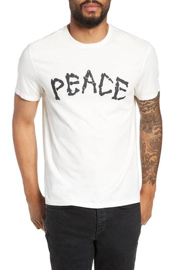 Men's John Varvatos Star Usa Skeleton Peace Graphic T-shirt - White