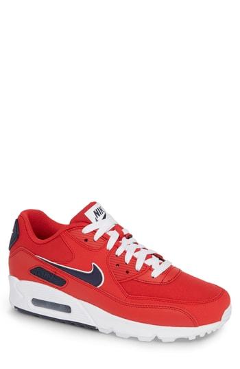 Men's Nike Air Max 90 Essential Sneaker .5 M - Red
