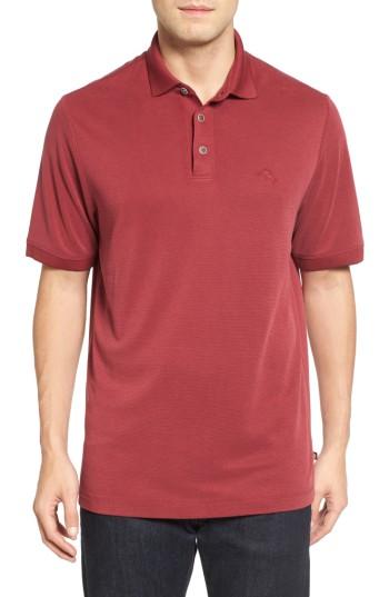 Men's Tommy Bahama 'little Zig Zag' Short Sleeve Polo - Purple
