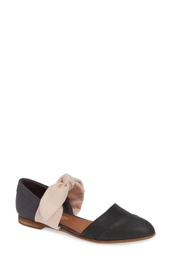 Women's Toms Jutti D'orsay Flat .5 B - Black