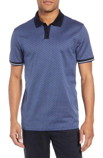 Men's Boss Parlay Fit Polo, Size Small - Blue