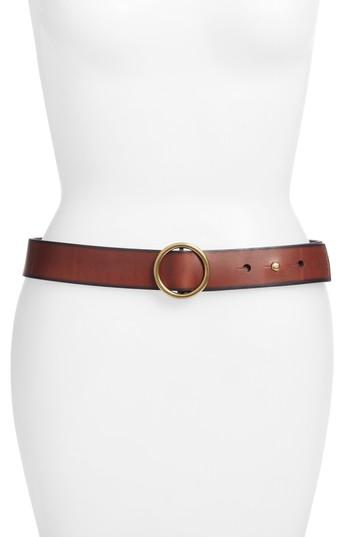 Women's Frye Harness Leather Belt - Brown