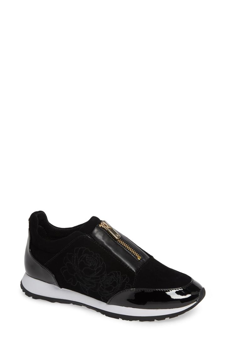 Women's Taryn Rose Carlie Sneaker .5 M - Black