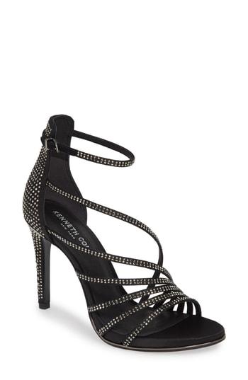 Women's Kenneth Cole New York Barletta Asymmetrical Strappy Sandal M - Black