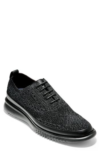 Men's Cole Haan 2.zerogrand Stitchlite Water Resistant Wingtip M - Black