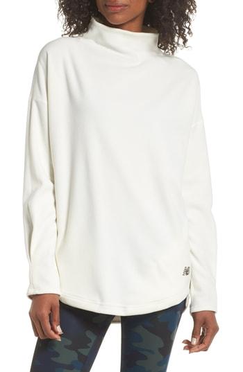 Women's New Balance Cozy Studio Pullover - White