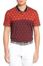 Men's Ted Baker London Birdy Print Golf Polo (xl) - Red