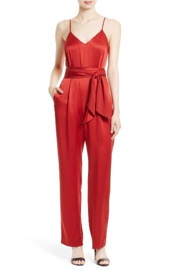 Women's Diane Von Furstenberg Pleat Front Jumpsuit