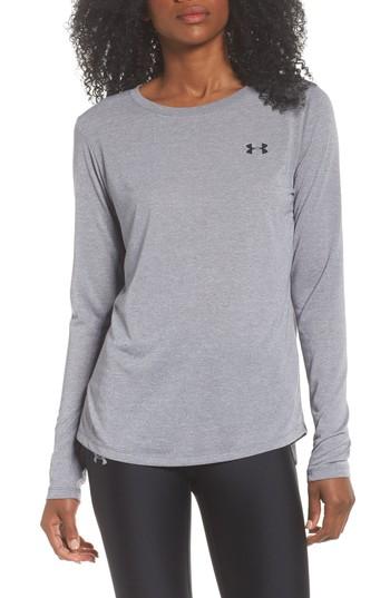 Women's Under Armour Threadborne Train Tee - Grey