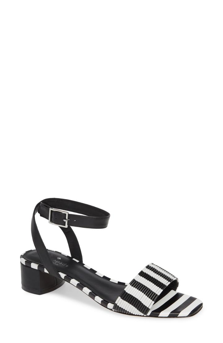 Women's Kate Spade New York Lorri Ankle Strap Sandal M - Black