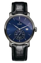Men's Rado Diamaster Automatic Chronometer Leather Strap Watch, 43mm