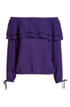 Women's Michael Michael Kors Ruffle Off The Shoulder Top