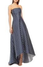 Women's Ml Monique Lhuilier High/low Strapless Evening Dress - Blue