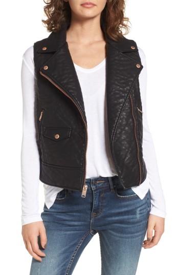 Women's Andrew Marc Billie Faux Leather Vest