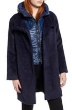 Women's Trina Turk Coat With Hooded Bib - Blue
