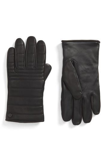 Men's Canada Goose Quilted Leather Gloves