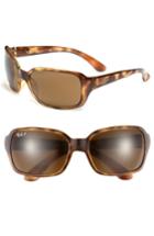 Women's Ray-ban 'big Glamour' 60mm Polarized Sunglasses - Tortoise