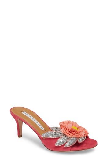 Women's Veronica Beard Nev Embellished Slide Sandal Us / 35eu - Pink