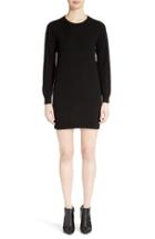 Women's Burberry Alewater Elbow Patch Merino Wool Dress
