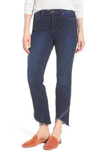 Women's Nydj Sheri Crisscross Hem Slim Ankle Jeans - Blue