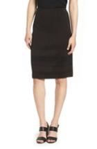 Women's Ming Wang Stripe Knit Skirt - Brown
