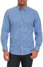 Men's Robert Graham Wade Tailored Fit Check Sport Shirt - Blue