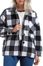 Women's Volcom Check U L8r Plaid Jacket - Black