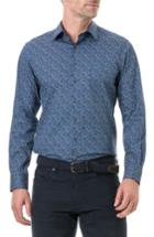 Men's Rodd & Gunn Scotland Street Regular Fit Floral Sport Shirt - Blue