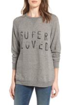 Women's Current/elliott 'the Oversized' Sweatshirt - Grey