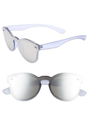 Women's Bp. 50mm Mirrored Lens Rimless Sunglasses - Blue