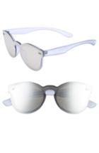Women's Bp. 50mm Mirrored Lens Rimless Sunglasses - Blue
