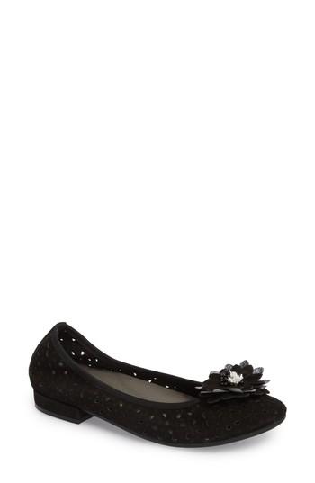 Women's David Tate Heart Flat N - Black