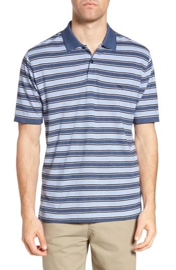 Men's Rodd & Gunn Sandy Point Stripe Pique Polo - Blue/green