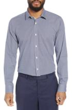 Men's Ted Baker London Footz Slim Fit Geometric Dress Shirt - Blue