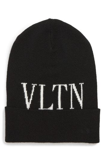 Women's Valentino Garavani Vltn Wool & Cashmere Beanie -