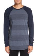 Men's Michael Stars Variegated Stripe Long Sleeve T-shirt