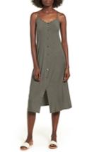 Women's Mimi Chica Chevron Stripe Midi Dress - Green