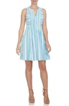 Women's Cece Stripe Gauze Fit & Flare Dress