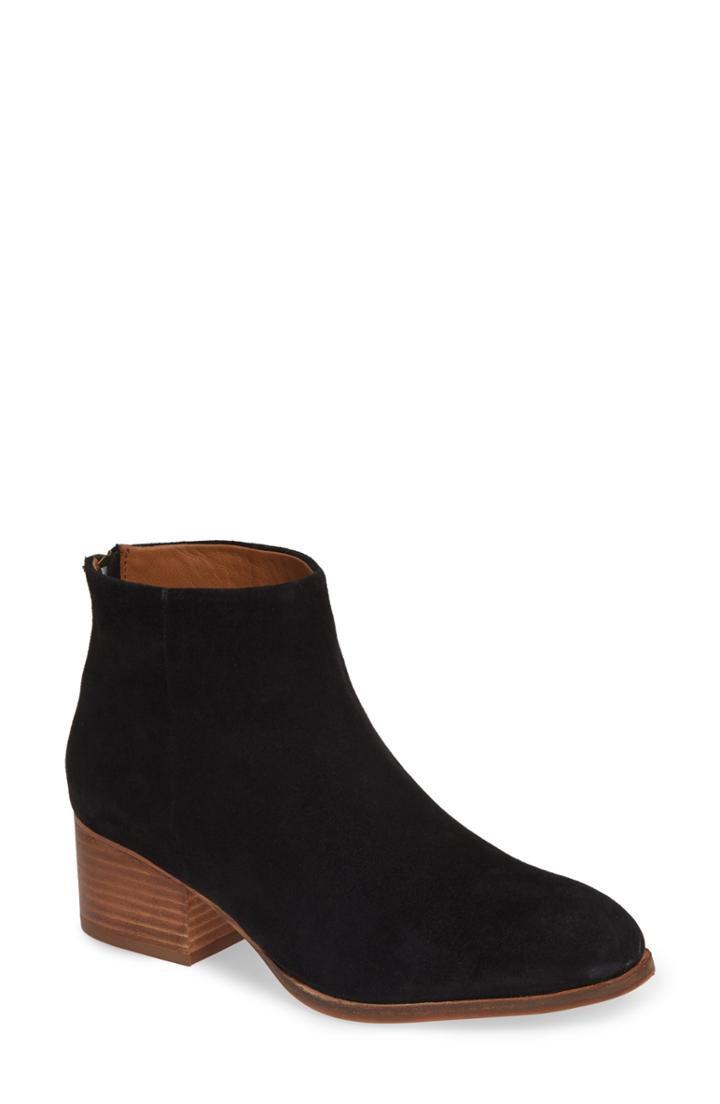 Women's Seychelles Floodplain Block Heel Bootie .5 M - Black