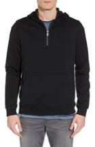 Men's Ag Lyle Slim Fit Quarter Zip Hoodie - Black