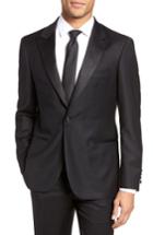Men's Strong Suit Aston Trim Fit Wool Dinner Jacket S - Black