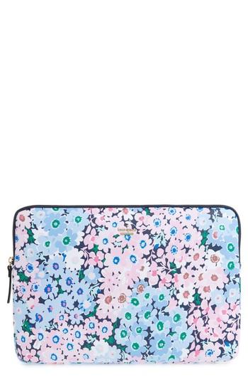 Kate Spade New York Daisy Garden Faux Leather Universal Laptop Sleeve - Blue
