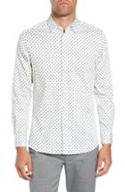 Men's Ted Baker London Geo Flower Sport Shirt (m) - White