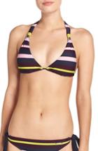 Women's Ted Baker London 'modern Stripe' Halter Bikini Top